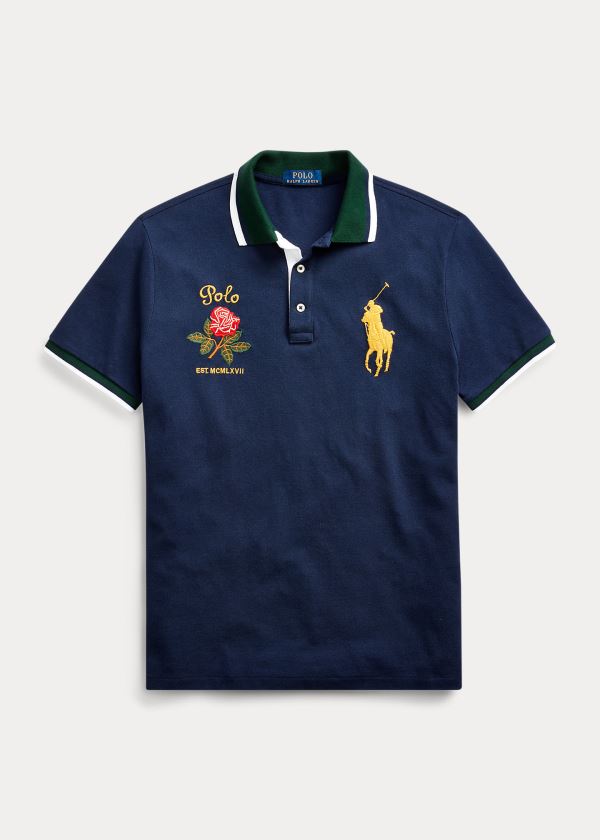 Polo Ralph Lauren Big Pony Mesh Polo Shirt Herre Danmark (OCBLT2194)